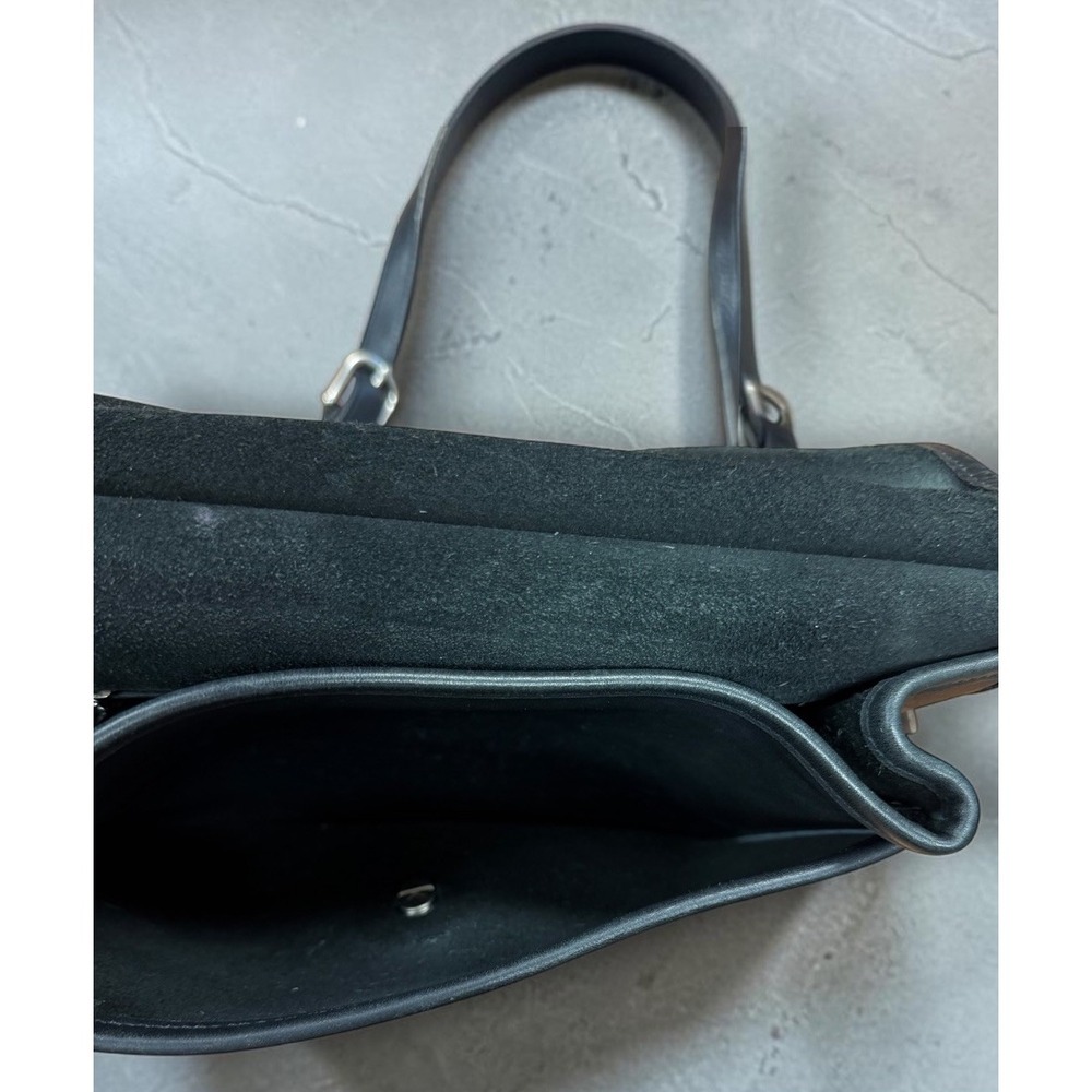 Vintage 1999 Coach Willis 9927 Black Glove Leather Nickel Crossbody Bag USA Era - Picture 11 of 16